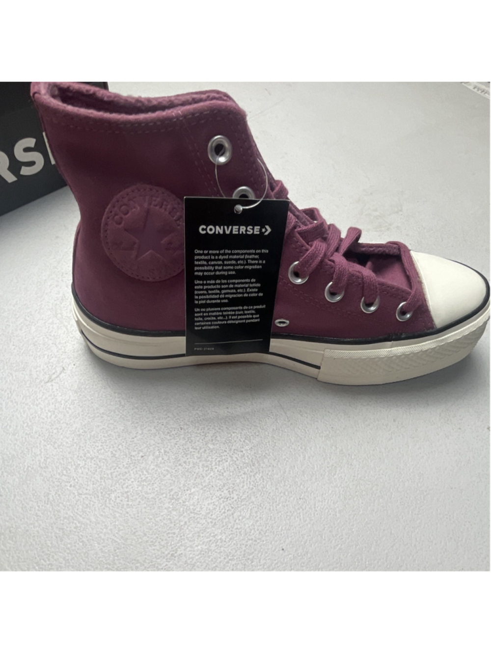 Converse Chuck Taylor All Star Lift Hi Platform High Top Shadowberry 572229C - Picture 4 of 10